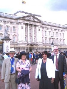 David & Sandra and Raymond &  Maureen at the Royal Garden Party