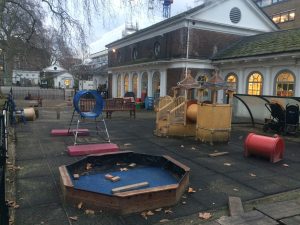 The old Coram's Fields outdoor nursery playground