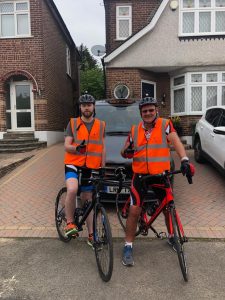 Steve & Martin Bell in training for the London to Brighton 2019